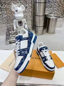 LV *Trainer - Monogram Denim White Blue